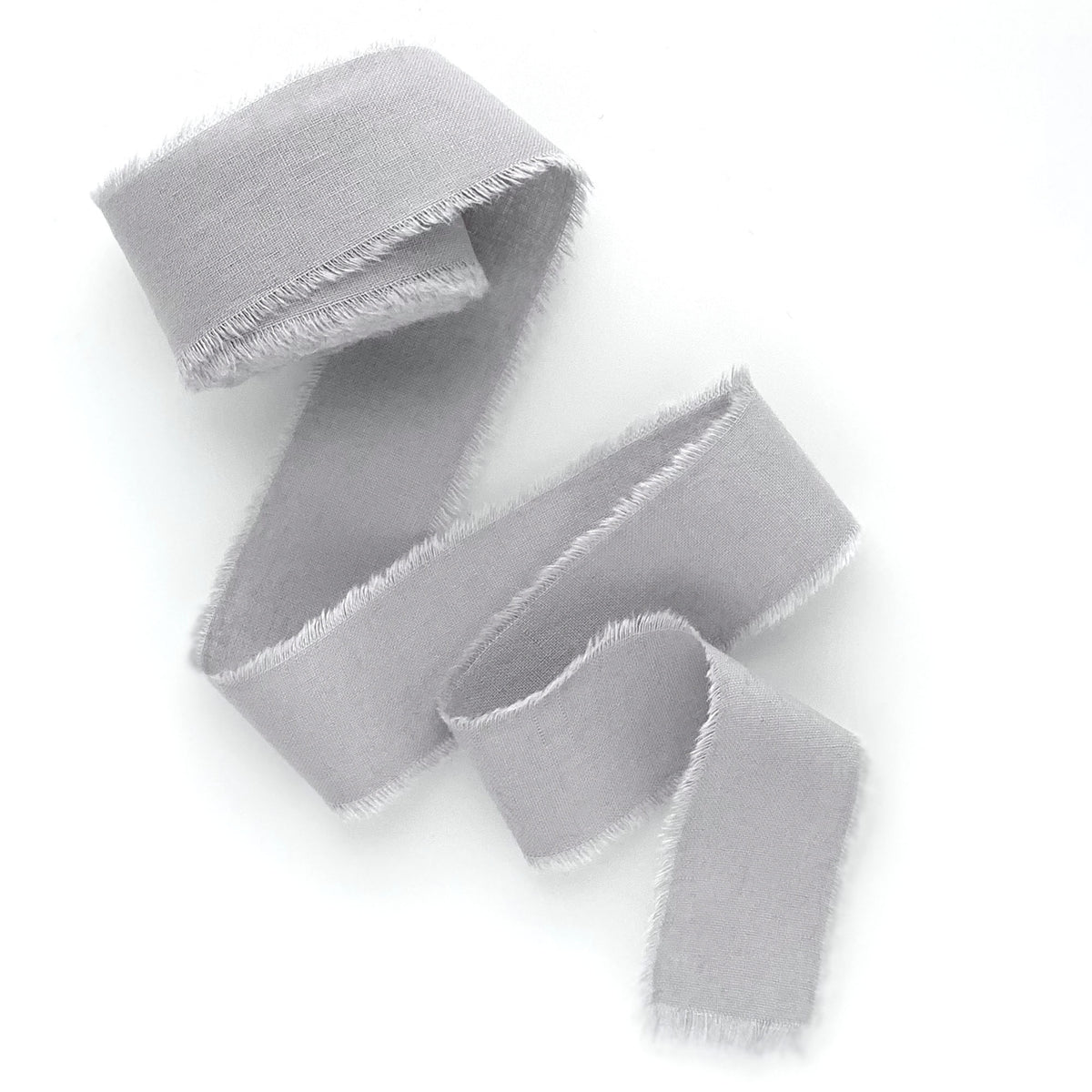 Cold gray cotton ribbon